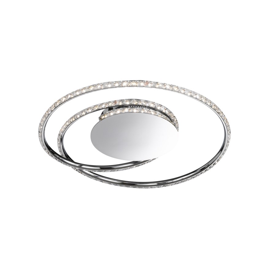 LED Ceiling Light with Silver Spiral - Opus