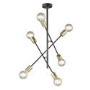 WOFi 6 Light Semi- Flush Ceiling Light in Black & Gold - Tanil Range
