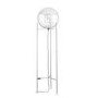 Floor Lamp with Glass Shade & 3 Chrome Legs - Ronda