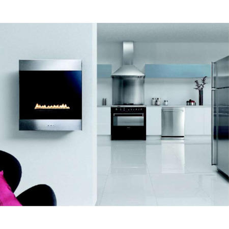 Smeg L23CLP Classic Landscape LPG Gas Wall Fire in Stainless Steel