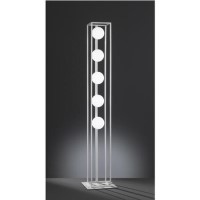 Floor Lamp in Matt Nickel with 5 Lights - Aurelia