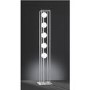 Floor Lamp in Matt Nickel with 5 Lights - Aurelia