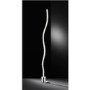 LED Floor Lamp in Chrome & Glass - Ammari 
