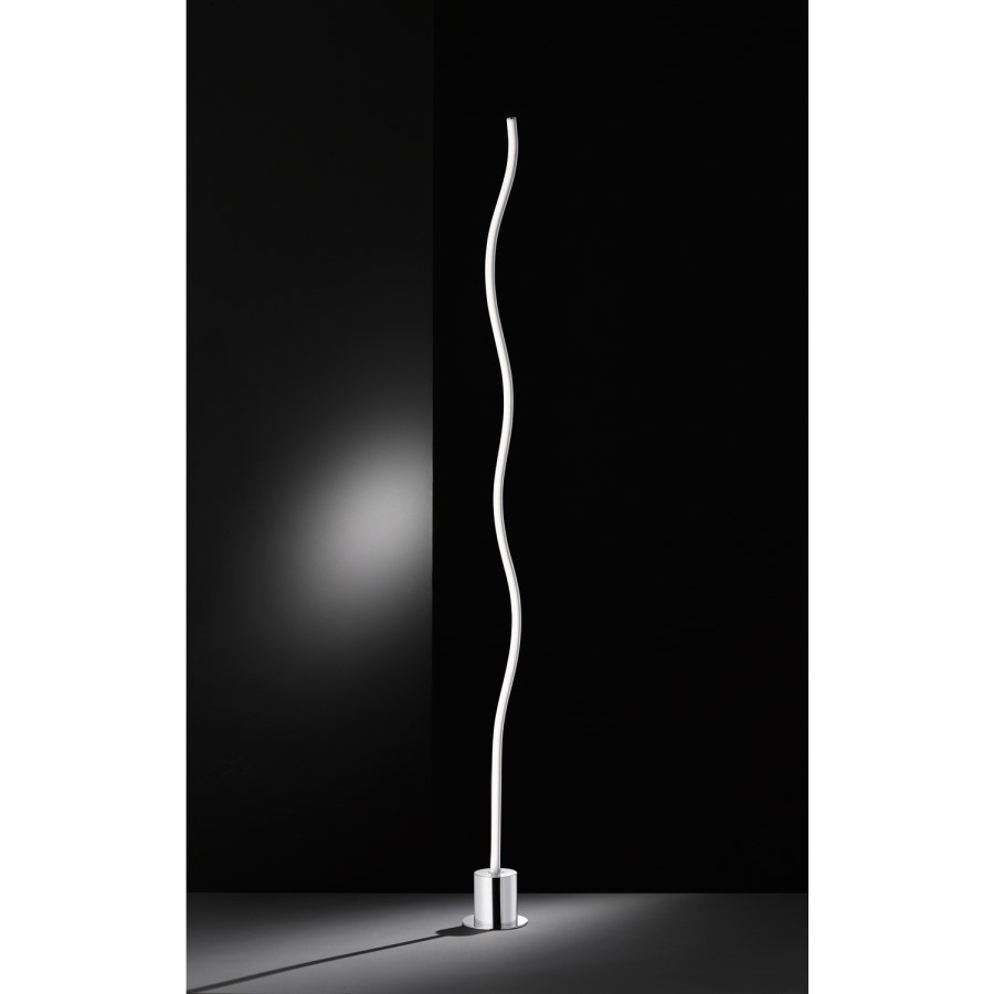 Tall Floor Lamp with Chrome LED - Linee