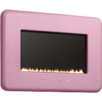 Smeg L30FABPI 50s Retro Style Natural Gas Wall Fire in Pink