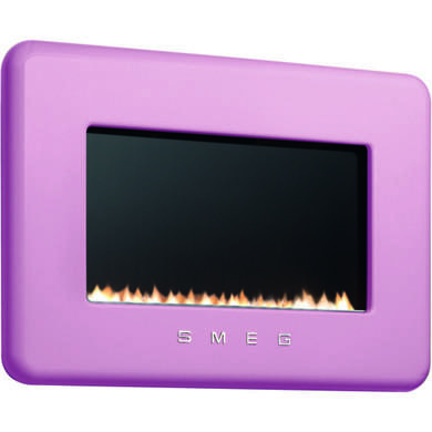Smeg L30FABPI 50s Retro Style Natural Gas Wall Fire in Pink