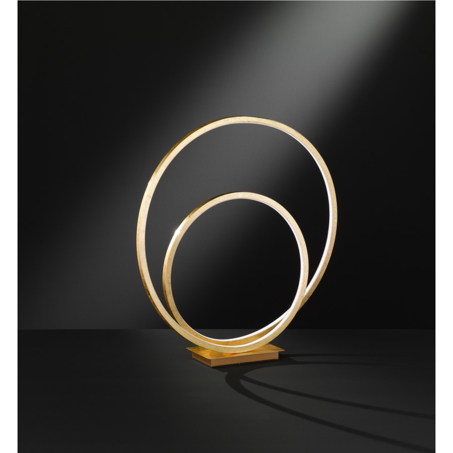 Gold Table Lamp with LED Loop - Loris