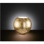 Round Table Lamp with Crackled Gold Finish - Fara