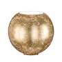 Round Table Lamp with Crackled Gold Finish - Fara