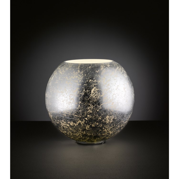 Table Lamp with Crackled Silver Finish - Fara