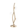 Table Lamp in Gold with 3 LEDS &amp; Curved Frame - Dina