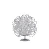 Table Lamp with Silver Effect Finish - Apart 