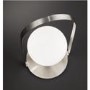 GRADE A1 - Silver Table Lamp with Opal White Glass - Verre