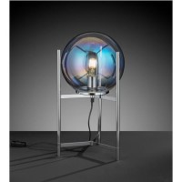 Table Lamp with Chrome Glass Shade - Ronda