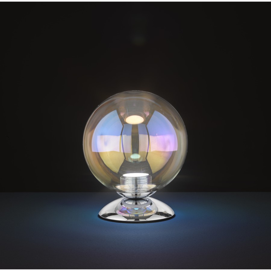 Chrome Table Lamp with Small Bubble Effect - Mia 