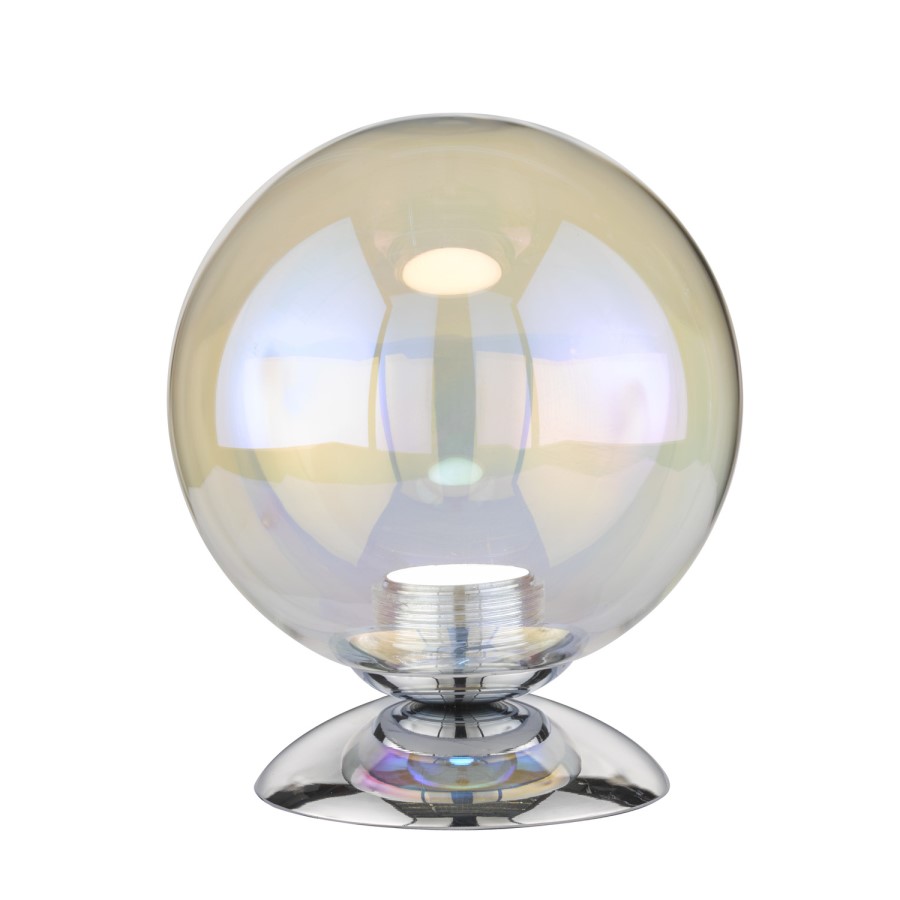 Chrome Table Lamp with Small Bubble Effect - Mia 