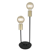 Table Lamp in Black & Gold - York 