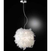 Feather Pendant Light in White - WOFi