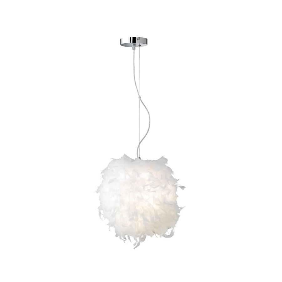 Feather Pendant Light in White - WOFi