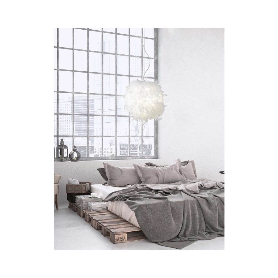 Feather Pendant Light in White - WOFi
