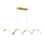 Gold Pendant Light with Curved LED - Russell