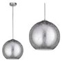 Silver Pendant Light with Crackled Effect - Fara