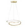 Gold Pendant Light with Spiral Design - Loris