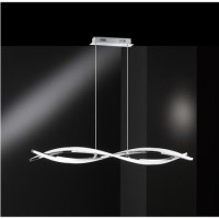 LED Ceiling Light with  Chrome Twist Design - Idana 
