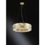 Gold Pendant Light with Speckled Effect - Leika