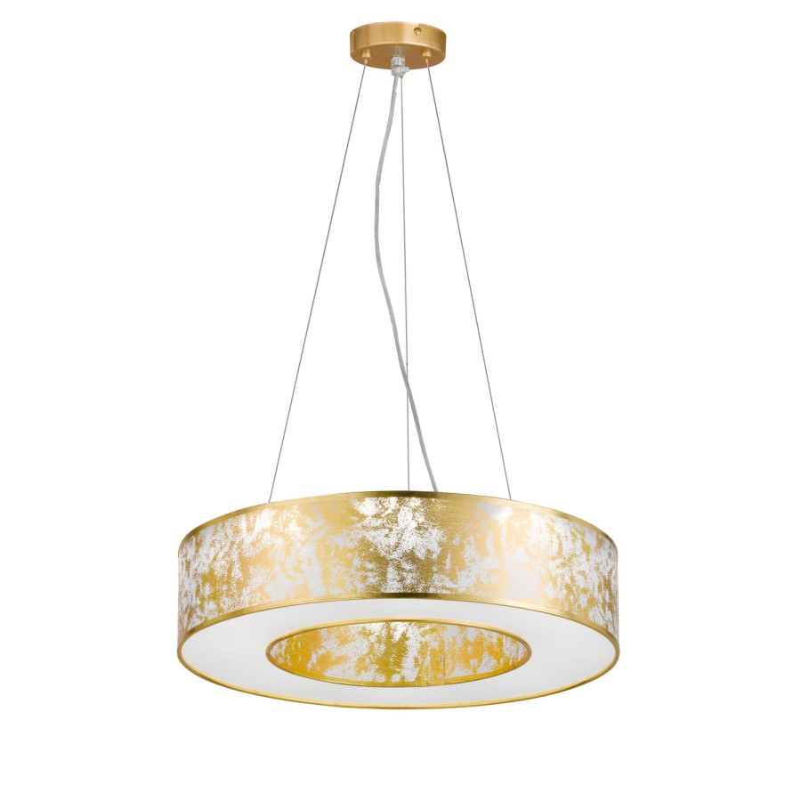 Gold Pendant Light with Speckled Effect - Leika