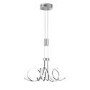 Chrome Pendant Light with Swirl Design - Cyrano