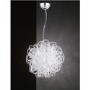 Wofi Silver Swirling Design Pendant Light