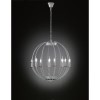 Pendant in Grey with 8 Candle Lights &amp; Caged Design - Valetta
