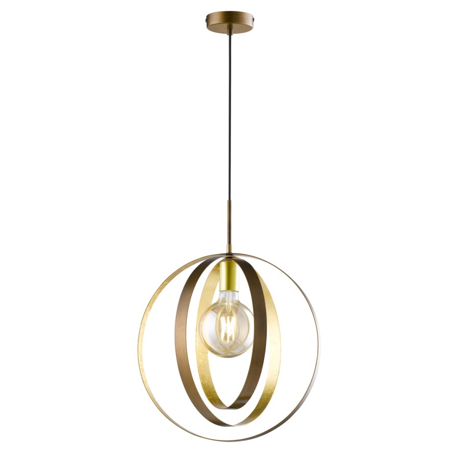 Gold Pendant Light with Circular Design - Cordoba