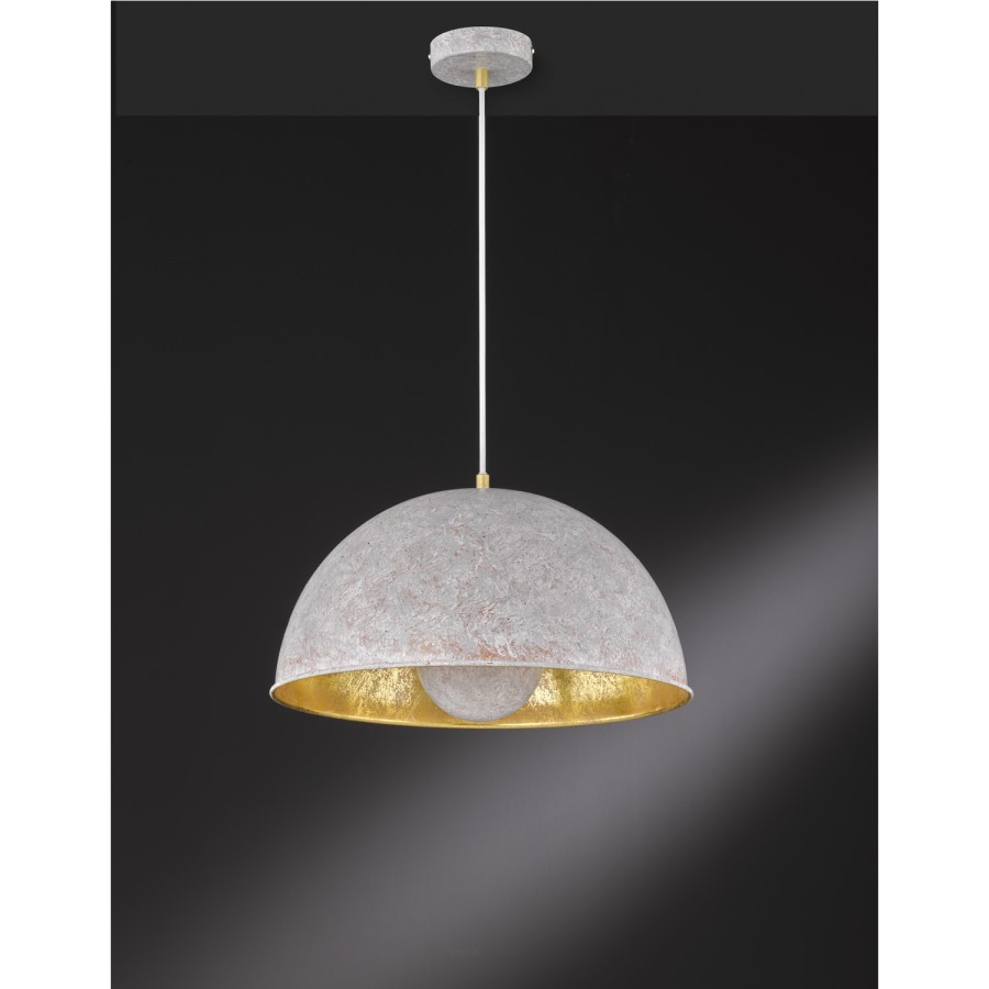 Pendant Ceiling Light in Grey & Gold - WOFi