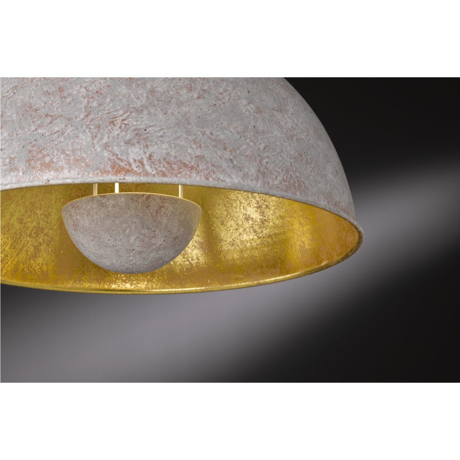 Pendant Ceiling Light in Grey & Gold - WOFi