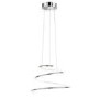 Pendant Light with Crystals & Chrome Spiral - Visio