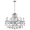 8 Light Chandelier with Silver Crystals - Arizona