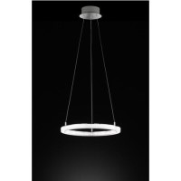 Chrome Pendant Light with LED Loop - Victoria 