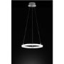 Chrome Pendant Light with LED Loop - Victoria 