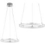 Chrome Pendant Light with LED Loop - Victoria 