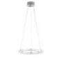 Chrome Pendant Light with LED Loop - Victoria 