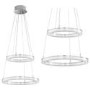 Chrome  Pendant Light with 2 LED Loops - Victoria 