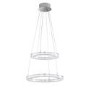 Chrome  Pendant Light with 2 LED Loops - Victoria 