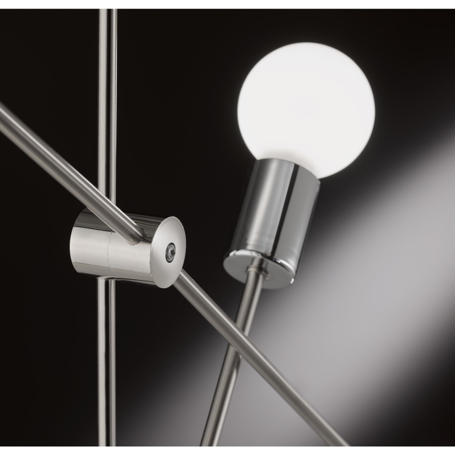 GRADE A1 - WOFi Modern 4 Light Pendant Light with Matt Nickel Finish - Sara Range