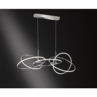 Chrome Pendant with LED Light - Spring