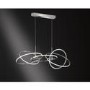 Chrome Pendant with LED Light - Spring