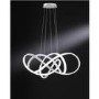 Chrome Pendant with LED Light - Art