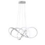 Chrome Pendant with LED Light - Art