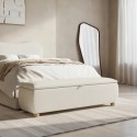 LAC004 Cream Chenille Ottoman Storange Blanket Box 150cm - Lacey